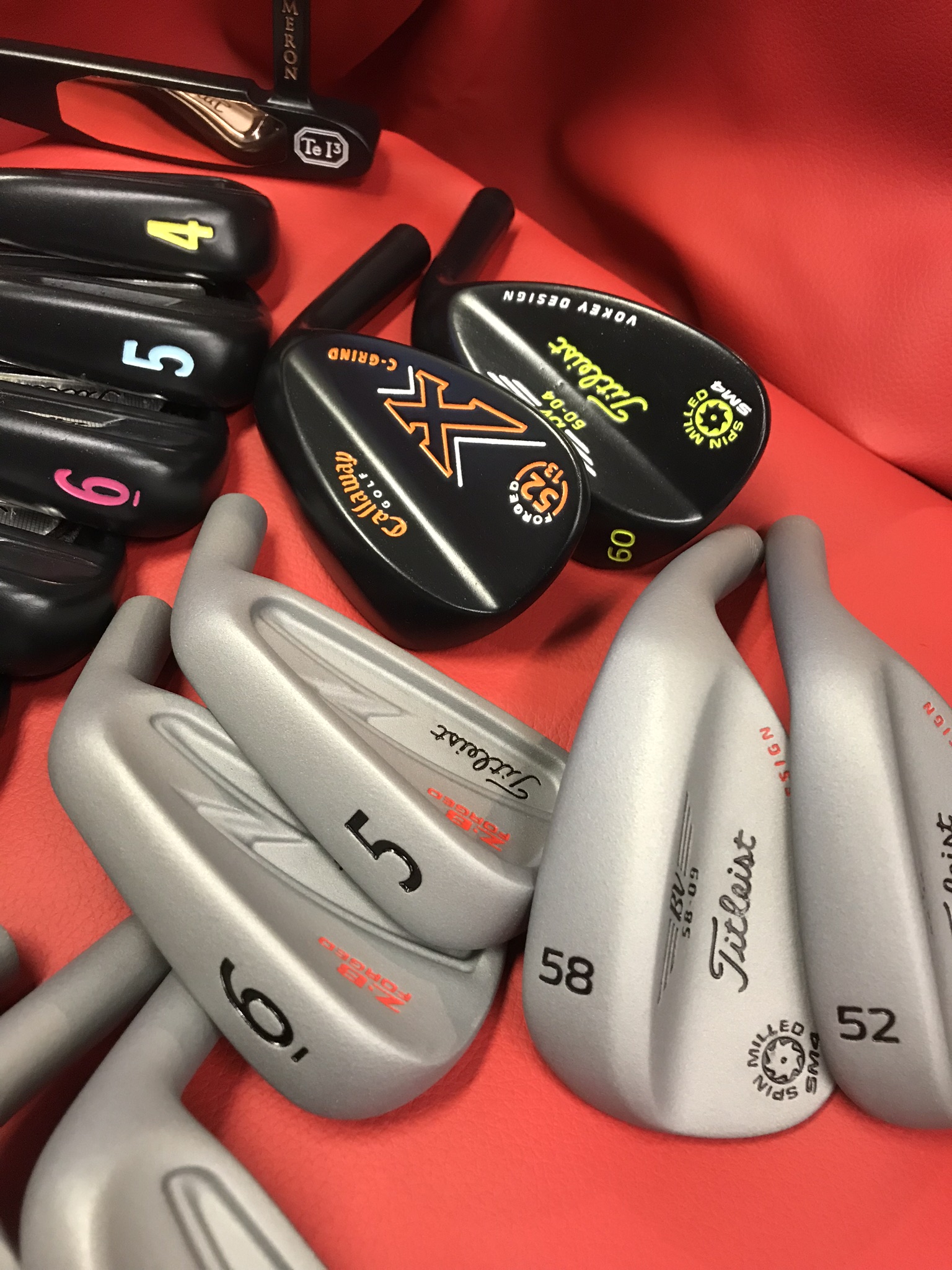 Custom painted golf clubs