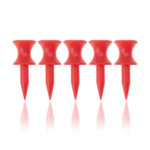 Ecaddie Red Plastic Castle Tees 32mm (100 Pack)