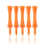 Ecaddie Orange Plastic Castle Tees 70mm (100 Pack)