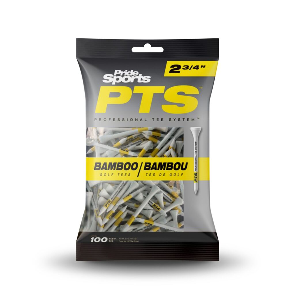 Pride PTS Bamboo Tees – Pro Length 2.75″ – (100 Pack)