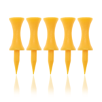 Yellow  Golf Tees Ecaddie Plastic Castle Tees 45mm (100 Pack)