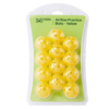 Yellow Plastic Practice Golf Balls - 12 Pack