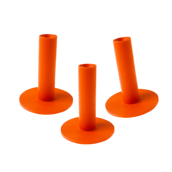 70mm Orange Tees - 3 Pack