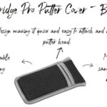 Longridge Black Putter Cover – Blade / Golf Club Head Cover / Slot In Design
