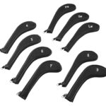 Deluxe Graphite Black Iron Covers / 4-9+PW+SW+LW / Full Length Zip – 9 Covers