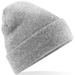 Original Golf Cuffed Beanie Cap / Sports Beanie – Grey, Blue & Oatmeal