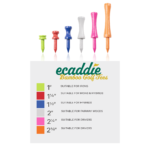 Ecaddie Bamboo Castle Tee Multipack (120 Tees)