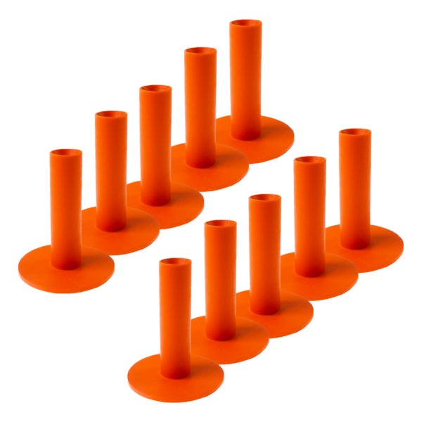 70mm Orange Tees - 10 Pack