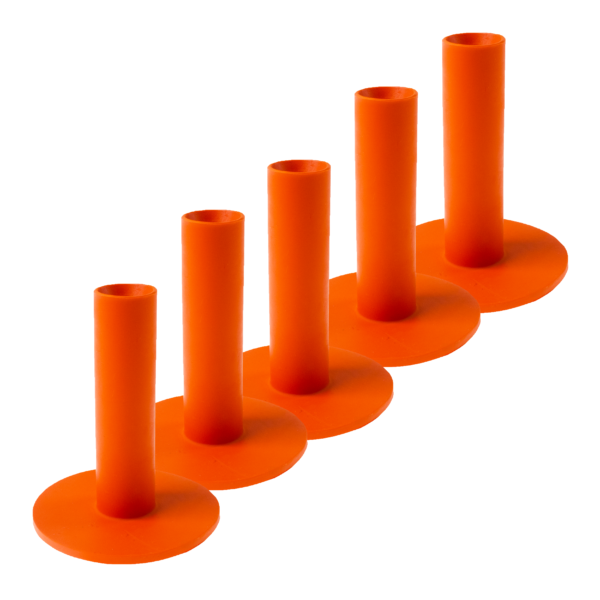 70mm Orange Tees - 5 Pack