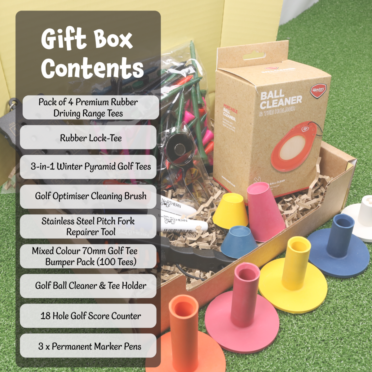 Ecaddie Golf Gift Box - Ideal Christmas Present For Any Golfer - Holiday Golfer Gift - High Quality Essential Golf Accessories - Image 2