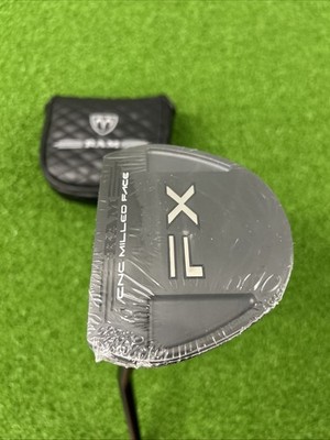 LEFT-HANDED Ram FX-02 CNC Milled Putter / 33.5 Inch / Blacked Out Graphite Shaft