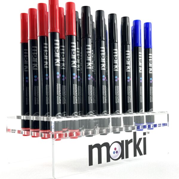MARKI Permanent Golf Ball Marker - Designed Specifically for Golfers, 3 Bold Colours Available