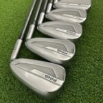 Ping G700 Irons / 6-PW / Orange Dot / -0.5″ Shorter R-Flex Ping Alta J CB Shafts