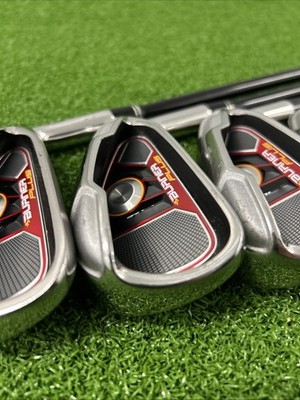TaylorMade Burner Plus Irons / 5-PW / R-Flex RE-AX SuperFast 60 Graphite Shafts