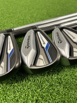 TaylorMade SpeedBlade Irons / 5-PW+SW / Stiff Flex KBS C-Taper 90 Steel Shafts