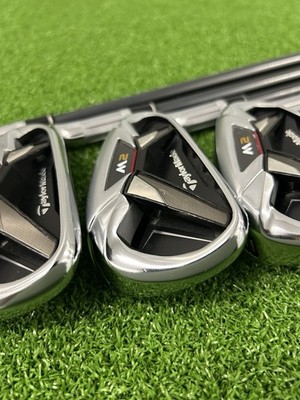 TaylorMade M2 Irons / 5-PW+SW / +0.5" Longer Stiff Flex TM7-216 Graphite Shafts