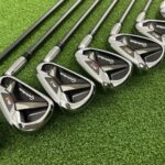 TaylorMade M2 Irons / 5-PW+SW / +0.5″ Longer Stiff Flex TM7-216 Graphite Shafts