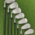TaylorMade M2 Irons / 5-PW+SW / +0.5″ Longer Stiff Flex TM7-216 Graphite Shafts