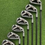 TaylorMade M2 Irons / 5-PW+SW / +0.5″ Longer Stiff Flex TM7-216 Graphite Shafts