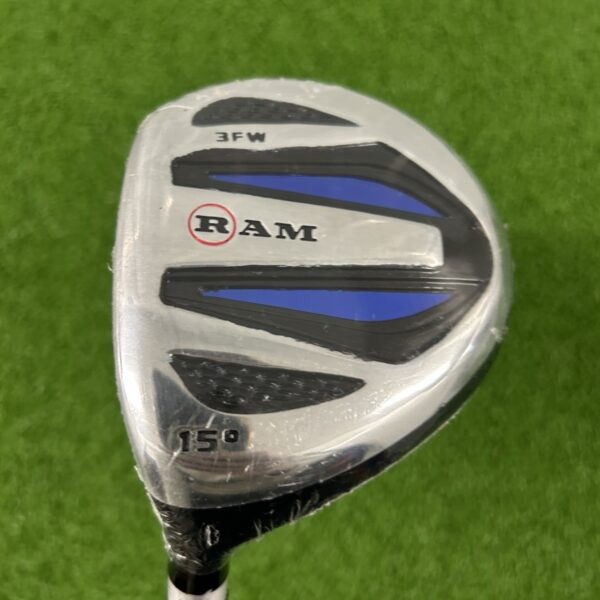 LEFT-HANDED Ram EZ3 #3 Fairway Wood / 15 Degree / Regular Flex Ram Steel Shaft