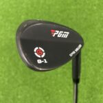 PGM G-1 Spin Milled Black Gap Wedge / 52 Degree / PGM Steel Shaft