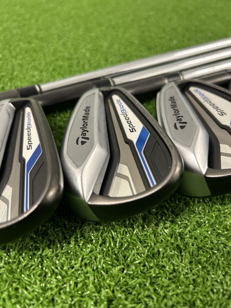 TaylorMade SpeedBlade Irons / 5-PW+SW / Stiff Flex KBS C-Taper 90 Steel Shafts
