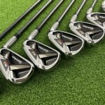 TaylorMade M2 Irons / 5-PW+SW / +0.5″ Longer Stiff Flex TM7-216 Graphite Shafts