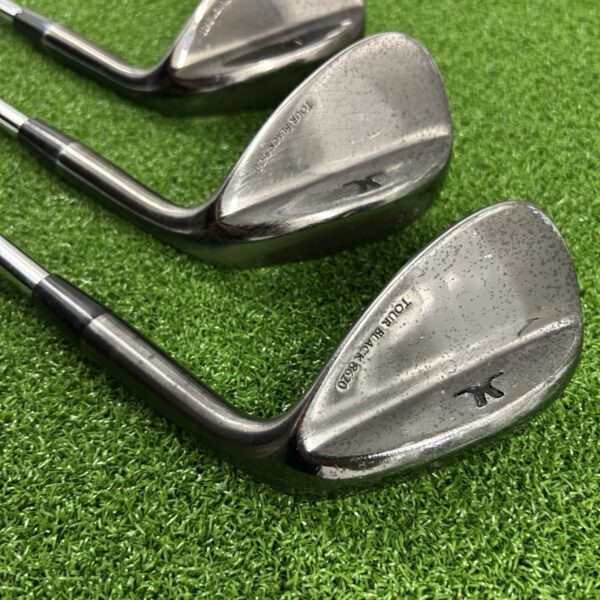 John Letters Tour Black 8620 Wedge Set / 52, 56, 60 / Stiff Flex ProjectX Shafts