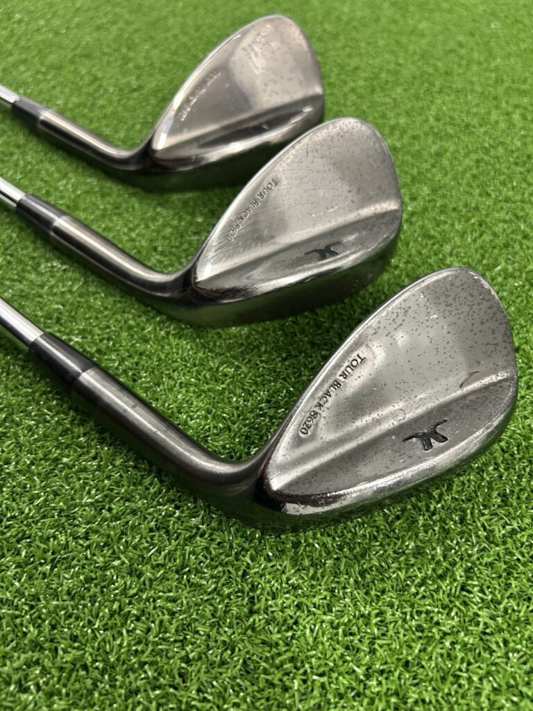 John Letters Tour Black 8620 Wedge Set / 52, 56, 60 / Stiff Flex ProjectX Shafts