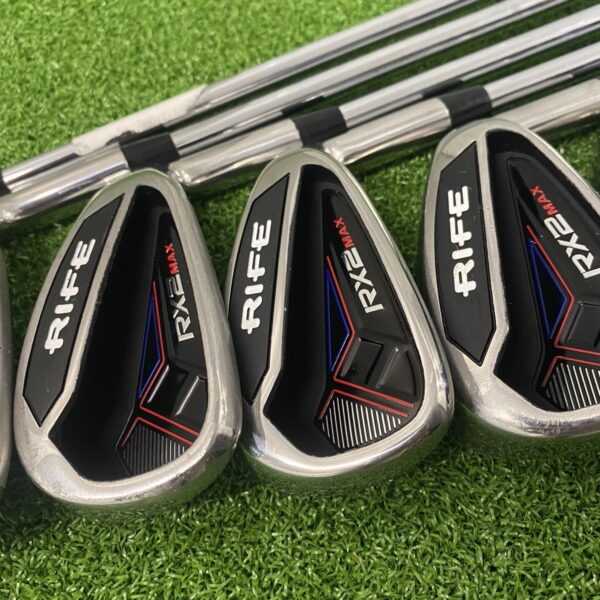 Used Rife RX2 Max Irons 5-PW+SW - Regular Flex Steel Shafts