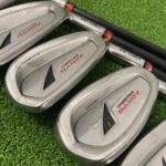 Used Yonex Cyber Star Nano V Irons 5-PW+SW+GW – Regular Flex Nano Speed Shaft 005 Graphite Shafts