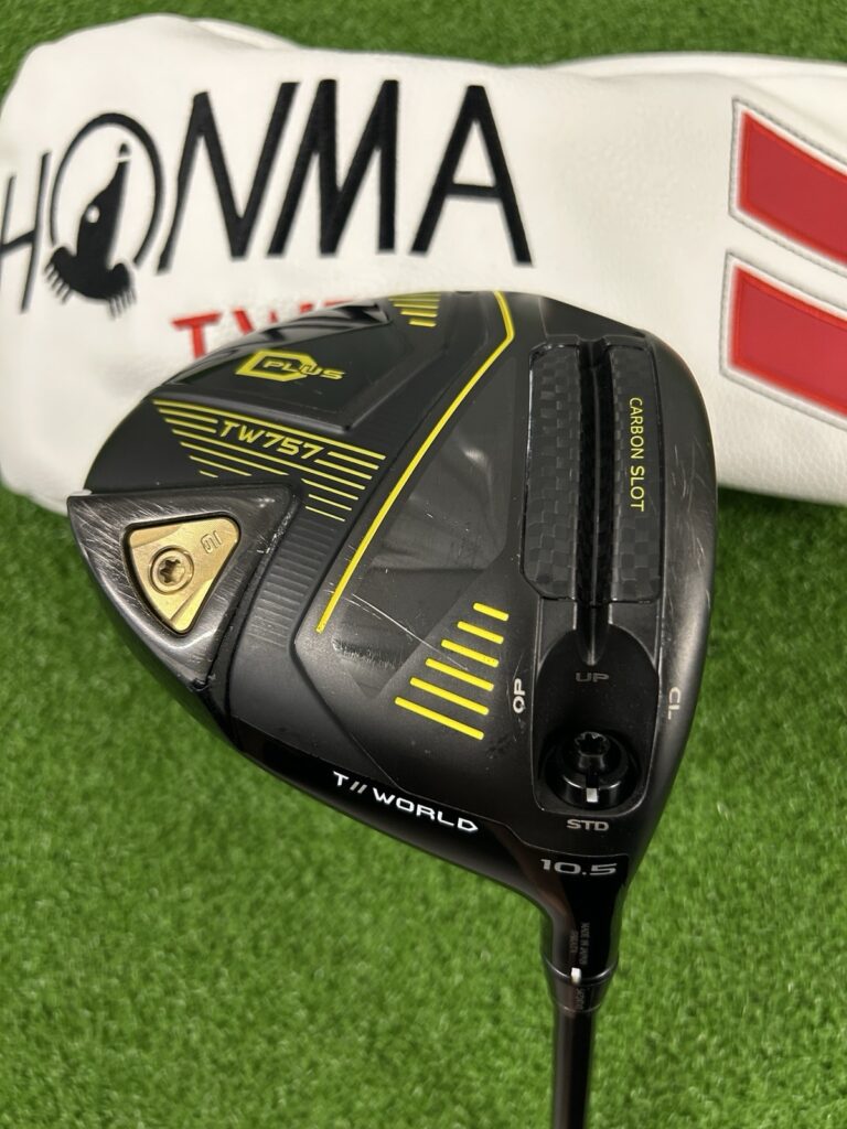 Used Honma Tour World TW757 D Plus Driver – 10.5 Degree, Stiff Flex Vizard 45 Graphite Shaft
