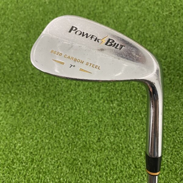 Used Powerbilt 8620 Carbon Gap Wedge - 52 Degree, Wedge Flex Steel Shaft