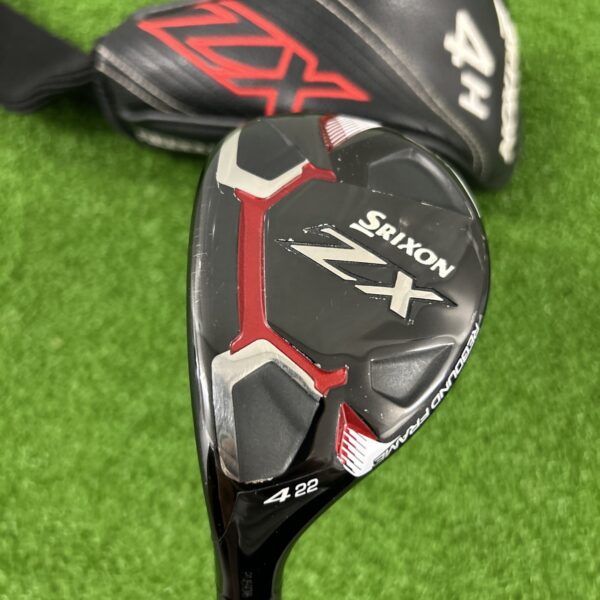 Used Left Handed Srixon ZX Hybrid - 22 Degree, Regular Flex HZRDUS Smoke Black 80 Graphite Shaft