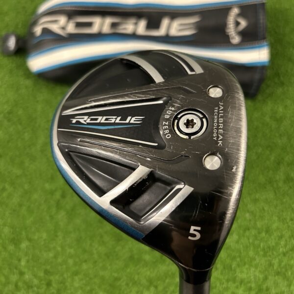Used Callaway Rogue Sub Zero Fairway Wood - 18 Degree, Stiff Flex Tour AD DI-7 Graphite Shaft