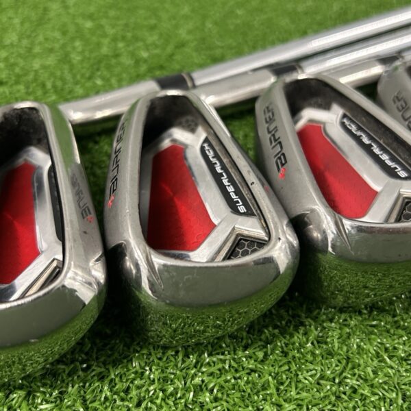 Used TaylorMade Burner SuperLaunch Irons 5-PW - Stiff Flex N.S. Pro 950GH Steel Shafts