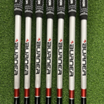 Used TaylorMade Burner Irons 4-PW+SW – Regular Flex RE-AX Superfast Graphite Shafts
