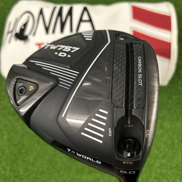 Used Honma Tour World TW757 D Plus Driver - 10.5 Degree, Stiff Flex Vizard 50 Graphite Shaft