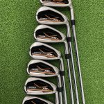 Used Fazer XR4 Irons 5-PW+SW – 0.5″ longer than standard length, Regular Flex Steel Shafts