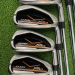 Used Fazer XR4 Irons 5-PW+SW – 0.5″ longer than standard length, Regular Flex Steel Shafts