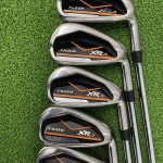 Used Fazer XR4 Irons 5-PW+SW – 0.5″ longer than standard length, Regular Flex Steel Shafts