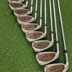 LEFT-HANDED Taylormade LCG Burner Irons / 3-SW / R-Flex R-80 Rifle Steel Shafts